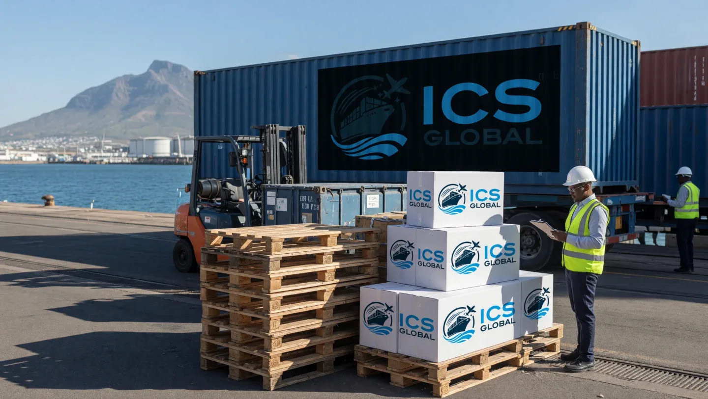 ICS Global logistics expert clearing a clients shipment