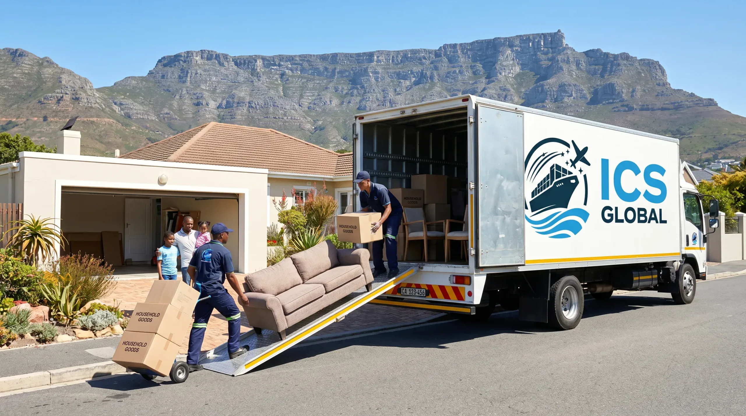 We offer household and personal effects clearance and delivery in South Africa