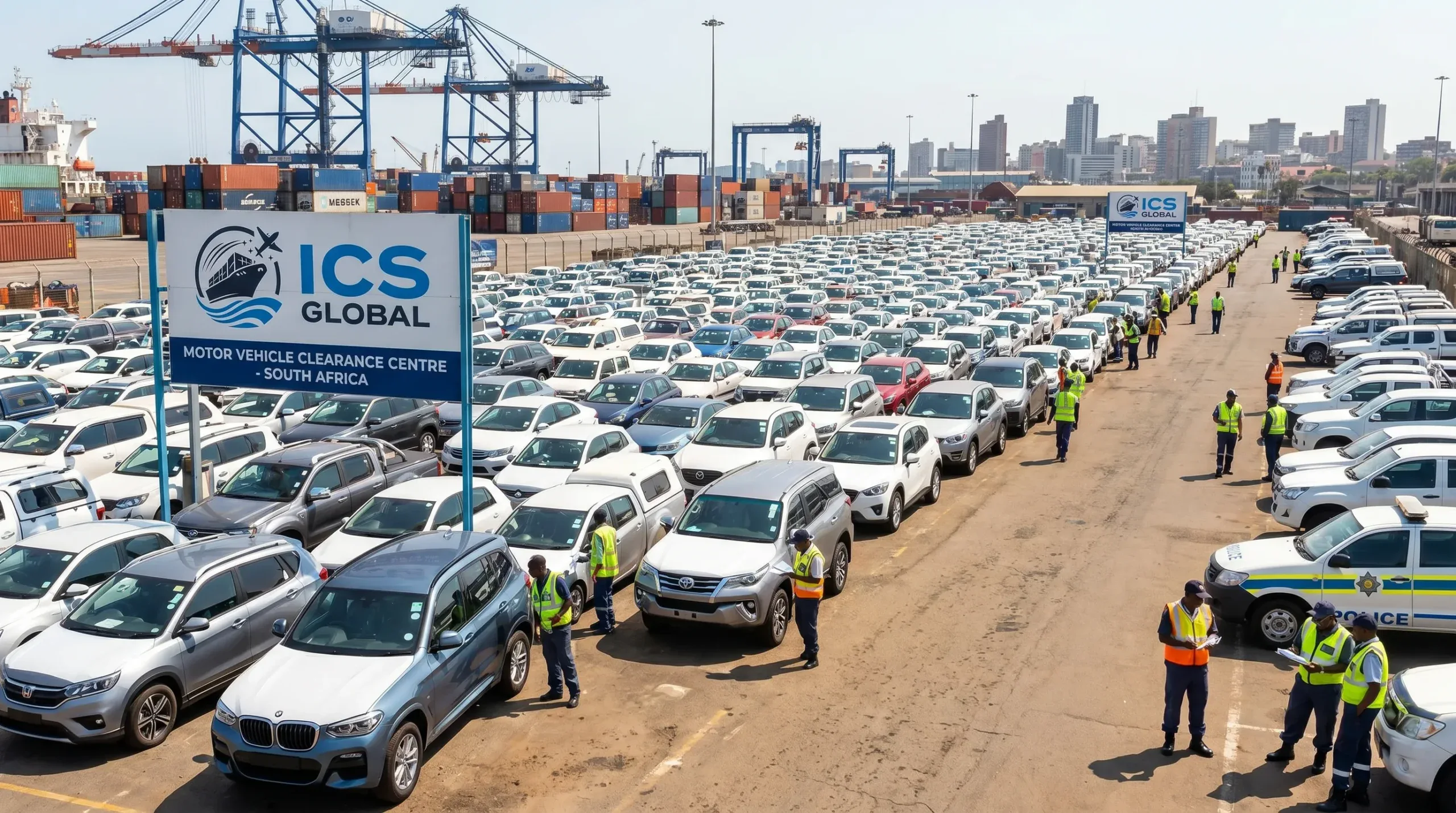We offer motor vehicle clearance in Southern Africa